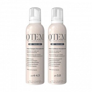 Кьютэм Набор для ломких и химически поврежденных волос (шампунь 260 мл + кондиционер 260 мл) (Qtem, Soft Touch Care)