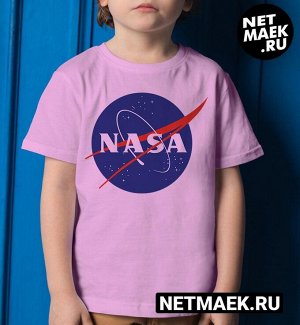 Детская футболка для девочки nasa, цвет розовый