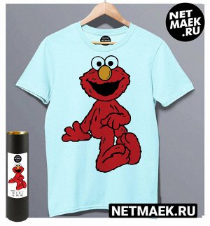 Футболка elmo, цвет голубой