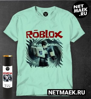 Футболка roblox new new, цвет ментол