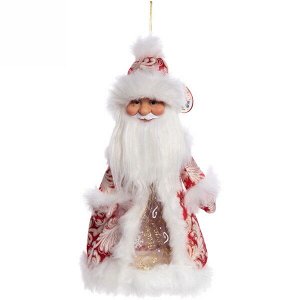 Дед Мороз 35 см (без музыки) с отделением под конфеты/подарок, красная шуба