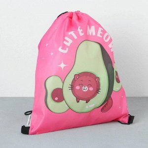 Сумка для обуви «Cute meow», 33х43х0,5 см