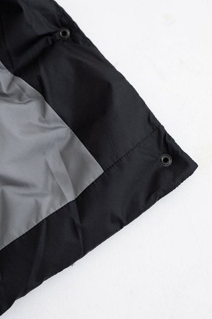 Жилет со стойкой oversize Чёрный