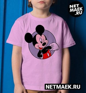 Детская футболка для девочки mickey mouse, цвет розовый