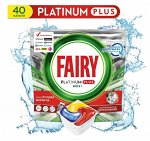 FAIRY Platinum Plus All in 1 Ср-во д\мытья посуды в капсулах д\авт посудомоечных машин Лимон 40шт