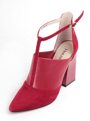 V-248 RED Туфли женские (натуральная кожа, натуральная замша)