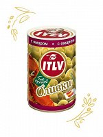 ИТЛВ Оливки зелен с омаром 314мл 300г ж/б (1х12), (#16) Испания (шк - 2880)