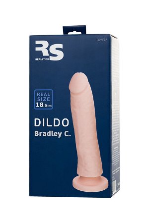 Фаллоимитатор RS Silicone Bradley C, 18,5 см, Ø 3 см, телесный