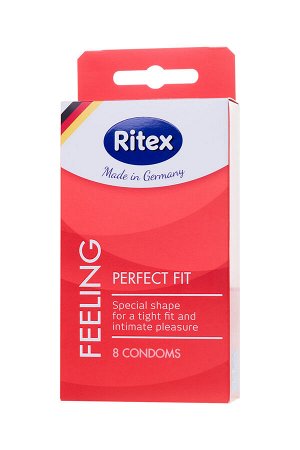 Презервативы RITEX FEELING, анатомической формы, 18,5 см., 8 шт. / арт. УТ-00001863