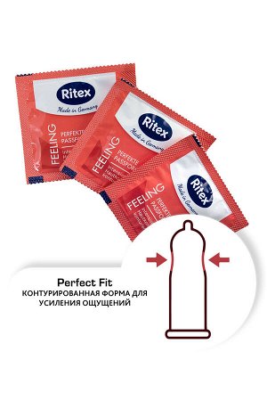 Презервативы RITEX FEELING, анатомической формы, 18,5 см., 8 шт. / арт. УТ-00001863