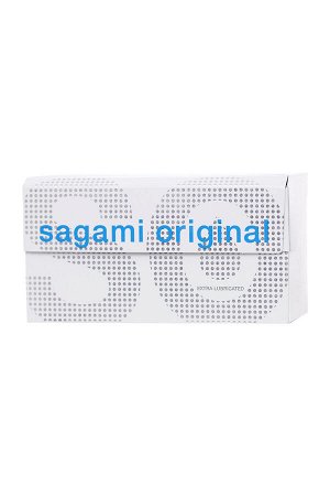 Презервативы полиуретановые Sagami "Увеличенные EXTRA LUB" 0.02 (12 шт, Япония)
