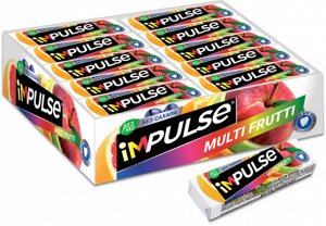 «Impulse», жевательная резинка со вкусом Multi-Frutti, без сахара, 14г