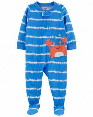 1-Piece Crab Loose Fit Footie PJs