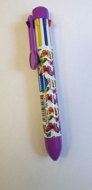 Ручка шариковая автоматическая CENTRUM, 8 ЦВЕТОВ, корпус с печатью, узел 0,7 мм, дисплей, 85575