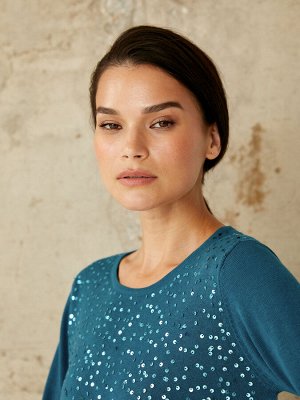 Джемпер жен BeGood AW20WК179B морская волна