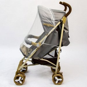 Универсальная москитная сетка для детской коляски, на резинке, 100х140, цвет белый