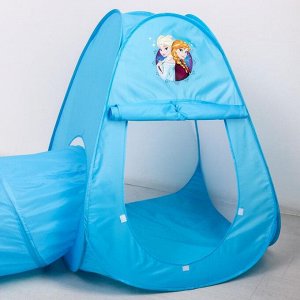 Палатка детская игровая с туннелем "Давай играть!" Холодное сердце