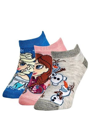 Комплект из 3 коротких носков из хлопка с лицензией Frozen 2 для девочек