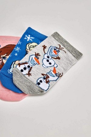 Комплект из 3 коротких носков из хлопка с лицензией Frozen 2 для девочек