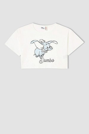 Укороченная футболка Dumbo с короткими рукавами для девочек