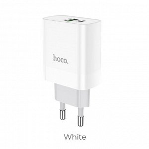 NEW Сетевое Зарядное устройство HOCO C80A Rapido 1 USB+1 Type C 3A