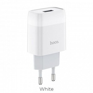 Сетевое зарядное устройство HOCO C72A Glorius single 1*USB 2.1A
