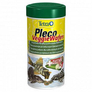 TetraPleco Veggie Wafers корм-пластинки с добавлением цуккини для донных рыб 250 мл