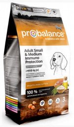 ProBalance Immuno Small&amp;Medium сухой корм для собак мелких и средних пород Курица 3кг