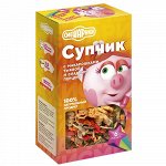 Супчик с макарошками, тыквой и сладким перцем СМЕШАРИКИ
