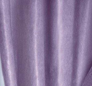 Готовые шторы арт.  15/03/270, комплект SOFT цвет: лиловый/беж. Размеры: (160(80+80) ширина х 270 высота) х 2, на универсальной шторной ленте.