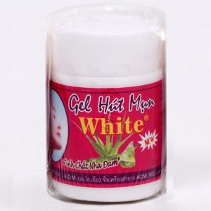 СИМА-ЛЕНД Очищающий гель White Gel Hat Mun от чёрных точек, расширенных пор, угрей и воспалений (с бумажными полосками), 22 г