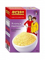 Хлопья ПШЁННЫЕ  (треб варк) &quot;Ясно СОЛНЫШКО&quot;, 375г, (1 х 9), (# 15), Россия (шк 4945)