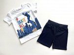 Комплект футболка+шорты на мальчика &quot;Skate all day&quot; (супрем)