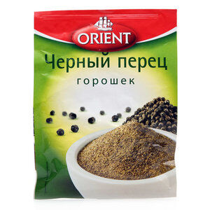 ORIENT    перец черный ГОРОШЕК, 10г, пакет, (1 х 25) (# 29),  (шк 3091)