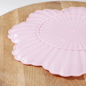 Набор фигурных тарелок «Незабудка», 6 шт, 20*10 см, цвет МИКС