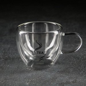 Кружка с двойными стенками Magistro «Дуо. Tea», 160 мл, 12,5?9?7,5 см