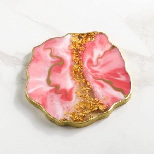 СИМА-ЛЕНД Подставка под бокал «Розовая нежность», 9 см
