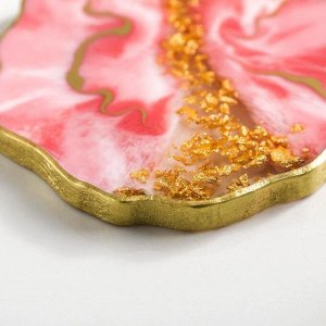СИМА-ЛЕНД Подставка под бокал «Розовая нежность», 9 см