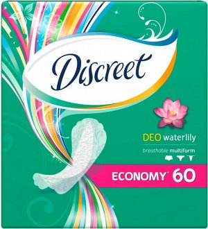 DISCREET Женские гигиенические прокладки на каждый день Deo Water Lily Trio 60шт
