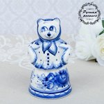 Медовница &quot;Маша&quot;, гжель, фарфор, 15х8 см