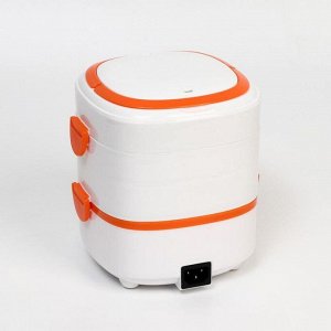 Ланч-бокс электрический "Прива", 1.5 л, 17.5х20 см, оранжевый