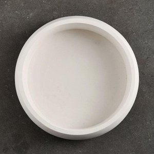 Кашпо - бонсайница для кактусов и суккулентов, 800 мл, 18x5.5 см, d=15 см, керамика, белое