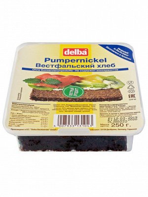 Хлеб Delba 142 Вестфальский, (пластик, прессованный), 250г, (1х12)(#16), Германия (ШК 1043)