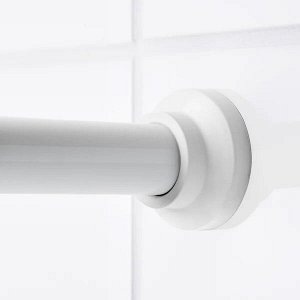 BOTAREN БОТАРЕН Штанга для шторы в ванную, белый120-200 см