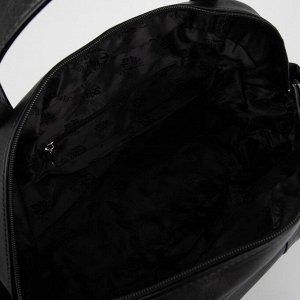 Саквояж, отдел на молнии, 4 наружных кармана, регулируемый ремень, цвет чёрный