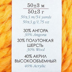 Пряжа "Северная" 30% ангора,30% п/тонкая шерсть,40% акрил объёмный 50м/50гр (340-листопад)