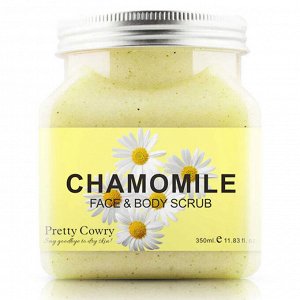 Pretty Cowry, Отшелушивающий Скраб для лица и тела с Ромашкой Chamomile Face & Body Scrub, 350 мл