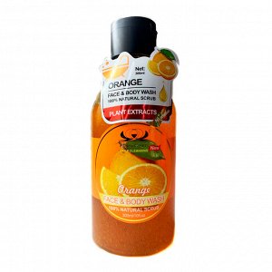 Pretty Cowry, Гель-скраб для лица и тела с Апельсином Orange Face & Body Wash, 350 мл