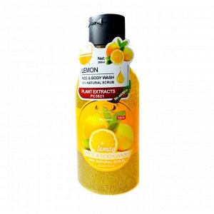 Pretty Cowry, Гель-скраб для лица и тела с Лимоном Lemon Face & Body Wash, 350 мл