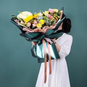 Плёнка матовая двухсторонняя «Цветной блеск» пудра, бронза, 0.58x10 м
